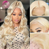 Angelbella Queen Doner Virgin Hair 613 13X4 Body Wave Human Hair HD Frontal Lace Wigs