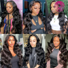 AngelBella Queen Doner Virgin Hair 13X4 Body Wave Raw Cuticle Aligned Hair Transparent Glueless Full HD Lace Wigs