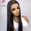 AngelBella DD Diamond Hair Real Hair Straight 13X4 Transparent Lace Front Wigs For Woman