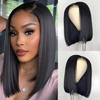 Wholesale High Quality 10 Inch 13x4 Brazilian Hair Transparent Lace Front Wigs Silky Straight Human Hair Bob Wigs for Women