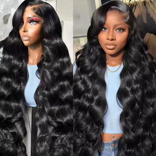 High Quality 30 Inch Transparent 4x4 5x5 Glueless Lace Closure Wig Human Hair 180 Density Body Wave Wigs for Black Women