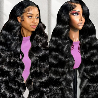 AngelBella Wholesale 30 Inch 13x4 Lace Front Wig Body Wave Indian Human Hair Glueless Lace Frontal Wigs for Black Women