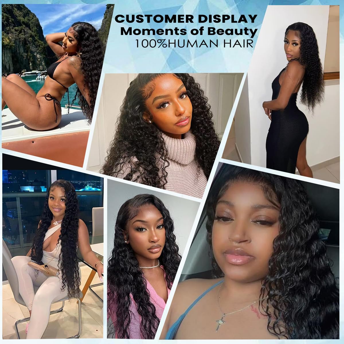 Angelbella DD Diamond Hair China Raw Virgin Remy Hair Vendors Double Drawn Deep Wave Funmi Hair Weave Bundles