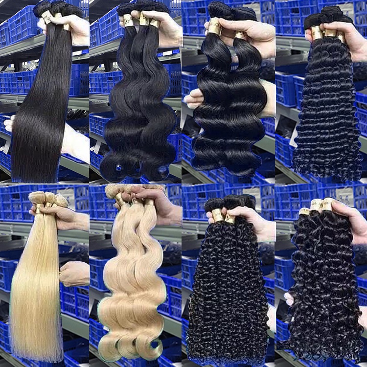 Wholesale Cuticle Aligned Raw Hair Supplier Natural Human Hair Extensions Straight Human Hair Bundles