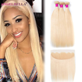 Wholesale Hight Quality 40 Inch Cuticle Aligned Blonde 613 Human Straight Hair Extensions Raw Virgin Hair Bundles