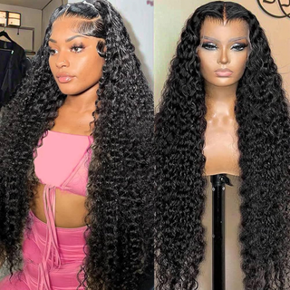 AngelBella Wholesale Brazilian 13x4 Transparent Lace Front Wig Glueless Deep Wave Lace Frontal Wigs for Black Women