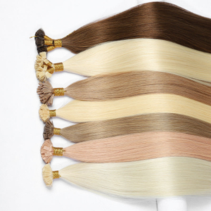 AngelBella Wholesale I-tip Hair Extensions Cuticle Aligned Bone Straight I-tip Hair Extensions 100% Raw Virgin Human Hair