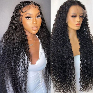 Angelbella High Quality 30 Inch Human Hair Lace Front Wig 13x6 Water Wave Glueless Hd Lace Frontal Wigs for Black Women