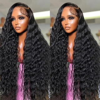 Factory Wholesale Glueless Human Hair Lace Front Wigs Human Hair 13X6 HD Swiss Water Wave Lace Frontal Wig for Black Women
