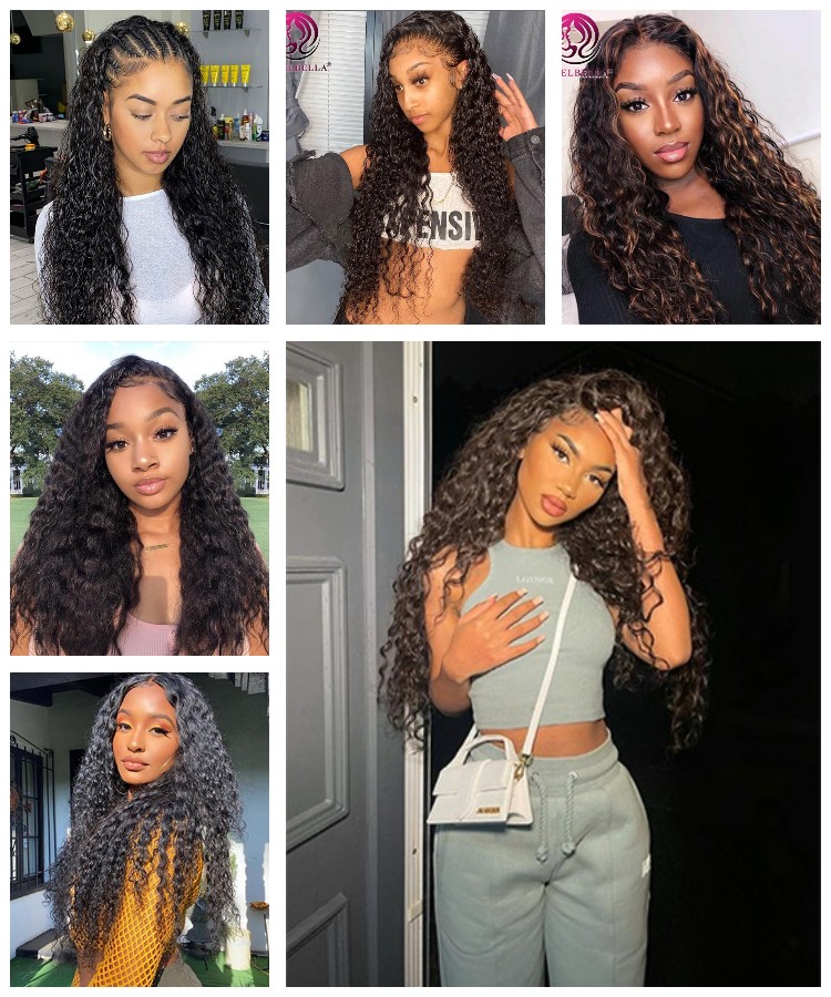 Factory Wholesale Glueless Human Hair Lace Front Wigs Human Hair 13X6 HD Swiss Water Wave Lace Frontal Wig for Black Women