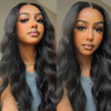 Factory Wholesale Brazilian Human Hair Body Wave Wigs Glueless 13x6 Swiss HD Lace Frontal Wig for Black Women