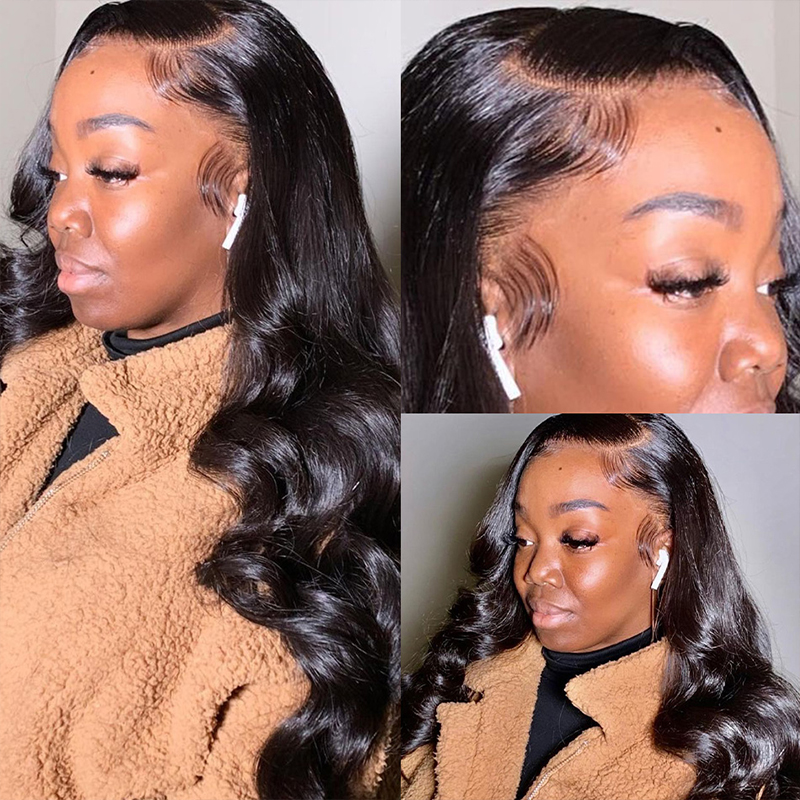 4x4 Lace Closure Wig Brazilian Lace Front Human Hair Wigs Pre Plucked Closure Wigs 