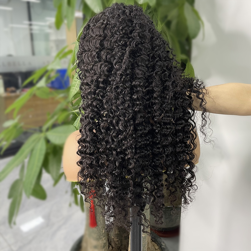 Wholesale Vietnamese Super Double Drawn Human Hair Wigs Hd Lace Frontal Wig 180 Density Waterwave Human Hair Wig