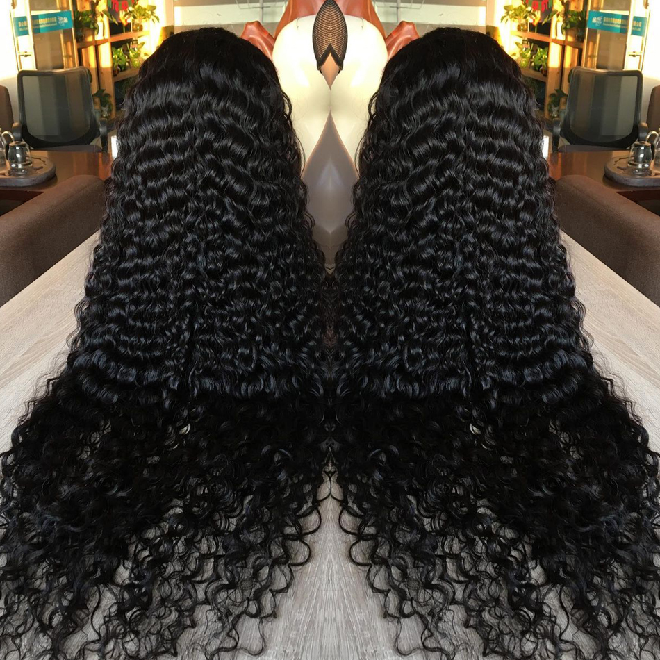 Swiss Lace Frontal 4x4 Deep Wave Closure Wig