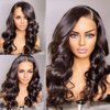 13x6 Black Body Wave Brazilian Lace Front Wig
