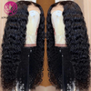 Angelbella Queen Doner Virgin Hair 13x4 Brazilian Full Lace Deep Wave Transparent Swiss Lace Frontal Human Hair Wigs