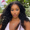 AngelBella DD Diamond Hair 13x4 Deep Wave Human Hair Lace Front Wigs With Baby Hair Pre Plucked