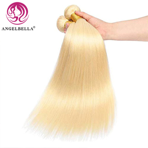 AngelBella Glory Virgin Hair 613 Blonde Bone Straight Raw Cuticle Aligned Hair Human Hair Bundles