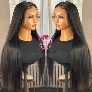 Angelbella Queen Doner Virgin Hair 13x6 Hd Swiss Lace Frontal with Straight Lace Frontal Wig