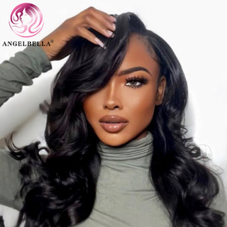 Angelbella Queen Doner Virgin Hair 13x6 Hd Lace Frontal Human Hair Body Wave Perfect Hairline Wigs