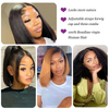 Wholesale High Quality 10 Inch 13x4 Brazilian Hair Transparent Lace Front Wigs Silky Straight Human Hair Bob Wigs for Women
