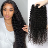 Wholesale 40 Inches Brazilian Curly Wave Natural Black Hair Weave Extensions Vendors Virgin Human Hair Bundles for Women