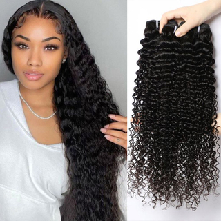 Wholesale 40 Inches Brazilian Curly Wave Natural Black Hair Weave Extensions Vendors Virgin Human Hair Bundles for Women