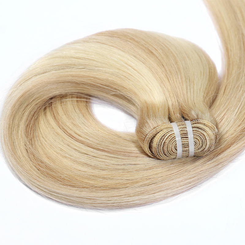 Tied Weft Cuticle Wholesale 100% Raw Virgin Hair Hand Tied Weft Cuticle Aligned Bone Straight Quality Dyed Natural Style