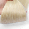 AngelBella Brazilian Hair Weft Bone Straight 100% Raw Virgin Cuticle Aligned Soft Hand Tied Styles Dyed Light Color Natural