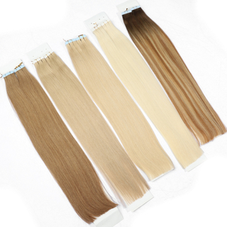 Wholesales Tape in Extensions Human Hair Cuticle Aligned Hair Bone Straight Tape in Hair Extensions