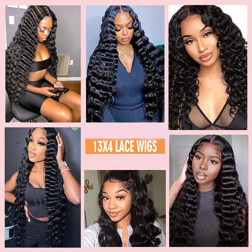 AngelBella Wholesale Brazilian Lace Front Wigs 13x4 180% Density Transparent Loose Wave Human Hair Wig for Women