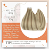 Angelbella Tape in Hair Extensions Real Human Hair 22Inch Color 16 Highlighted 22 Blonde Hair Extensions Tape in 100Gram Pu Tape ins Human Hair Seamless Skin Weft Extension Natural Hair