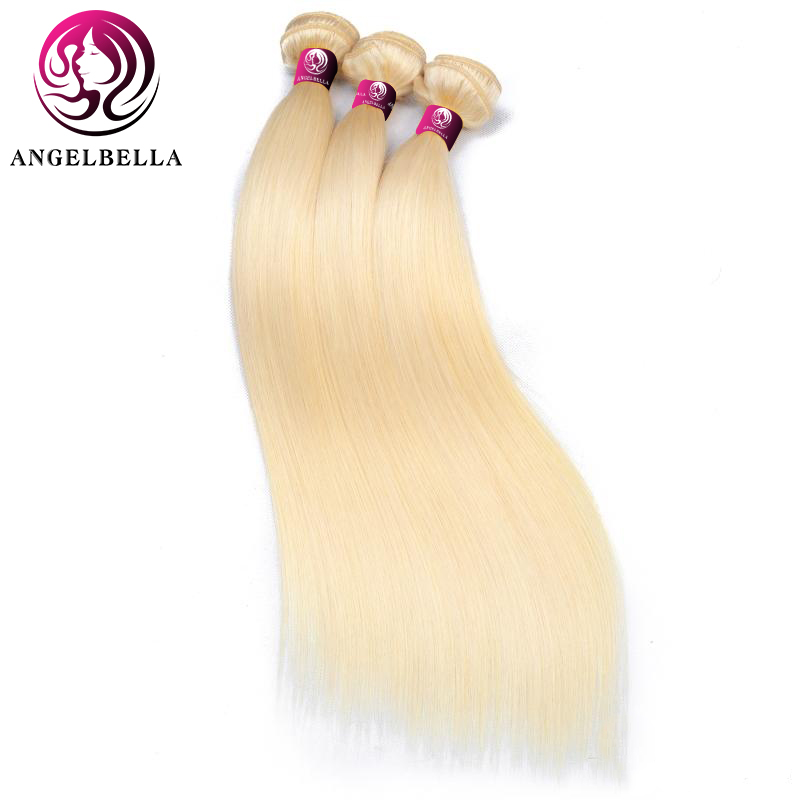 613# Blonde Remy Hair Bundle Weave Straight Human Hair Weft Bundle Deals Wholesale 