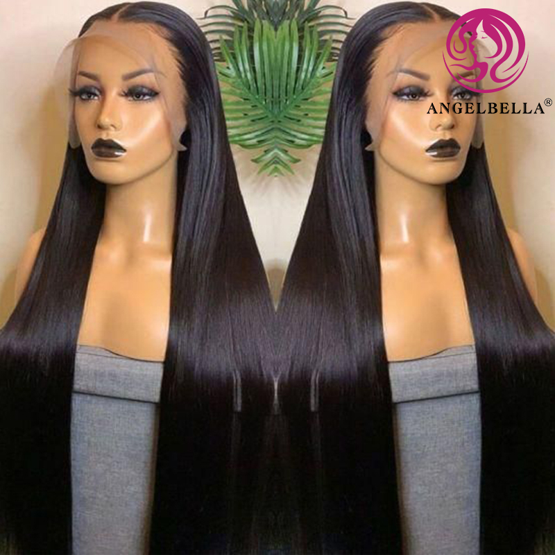 AngelBella Queen Doner Virgin Hair Peruvian Hair Wig HD Lace Human Hair Glueless Double Drawn Vietnamese Hair Super Quality Wigs Full Lace Wig