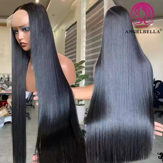 AngelBella Queen Doner Virgin Hair 13X4 Raw Indian Human Hair HD Lace Frontal Wigs