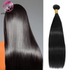 Angelbella Queen Doner Virgin Hair Raw Indian Hair Black Straight 24 Inch Best Extensions Straight Hair Bundle 