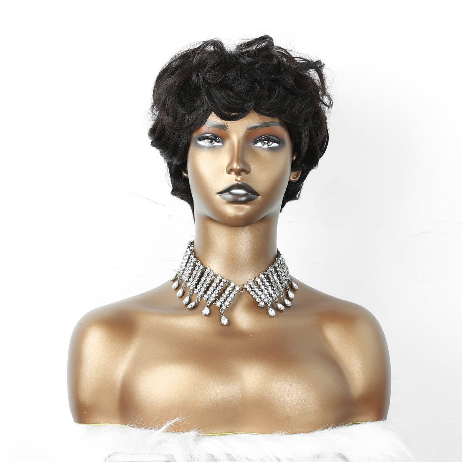  AngelBella DD Diamond Hair New Style Short Bob Wig Factory Price Natural Wave Kinky Curl Loose Curl Styles Brazilian Hair Machine Made Wigs For Black Women