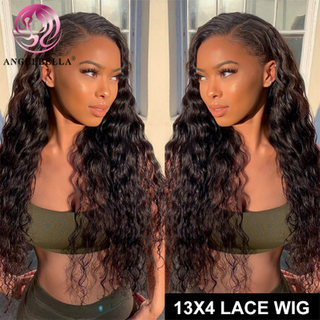 AngelBella DD Diamond Hair 13X4 HD Water Wave Lace Frontal Wig Good Quality Lace Front Wigs Human Hair