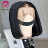  AngelBella DD Diamond Hair Short Natural Color Double Drawn Human Hair Vietnamese Bob Lace Wigs for Balck Women 