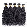 AngelBella Wholesale 40 Inch Natural Black Double Drawn Water Wave Brazilian Virgin Human Hair Bundle for Women