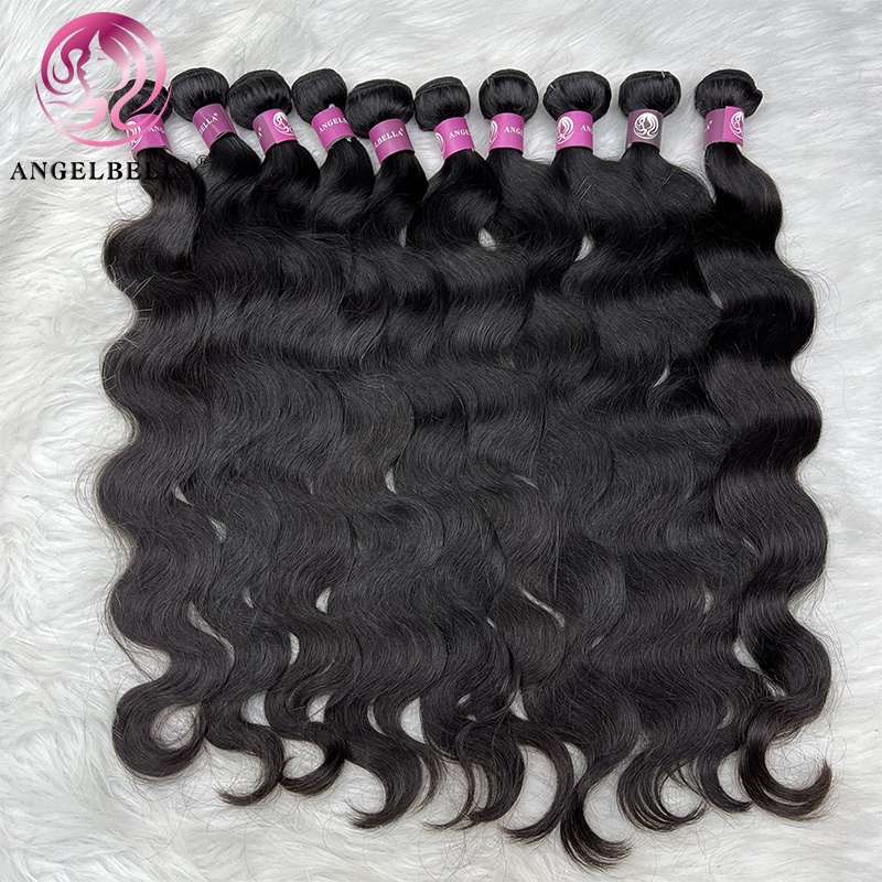 High Quality Remy Human Hair Bundles Body Wave Double Drawn Human Hair Extension for Black Women