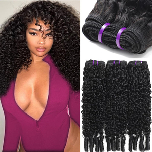 Factory wholesale Burmese Curly Human Hair Bundles 8-40 Inch Top Grade Unprocessed Virgin Burmese Water wave Hair Extension 100% Real Human Hair Natural Color Human Hair Weft Extensions