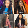 Wholesale High Quality 30 Inch 13x4 Human Hair Wig Transparent Swiss Lace Deep Wave Glueless Lace Frontal Hair Wigs