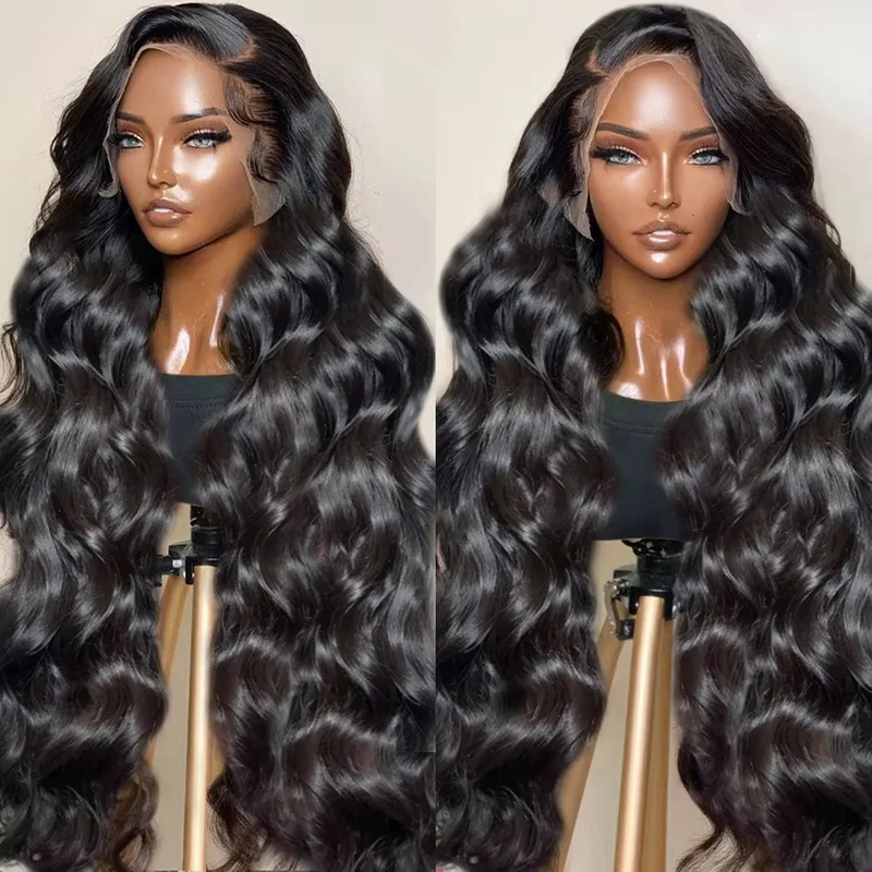 AngelBella 220% Density Body Wave Lace Frontal Human Hair Wigs Vendors 13x4 Glueless HD Lace Front Wig for Black Women