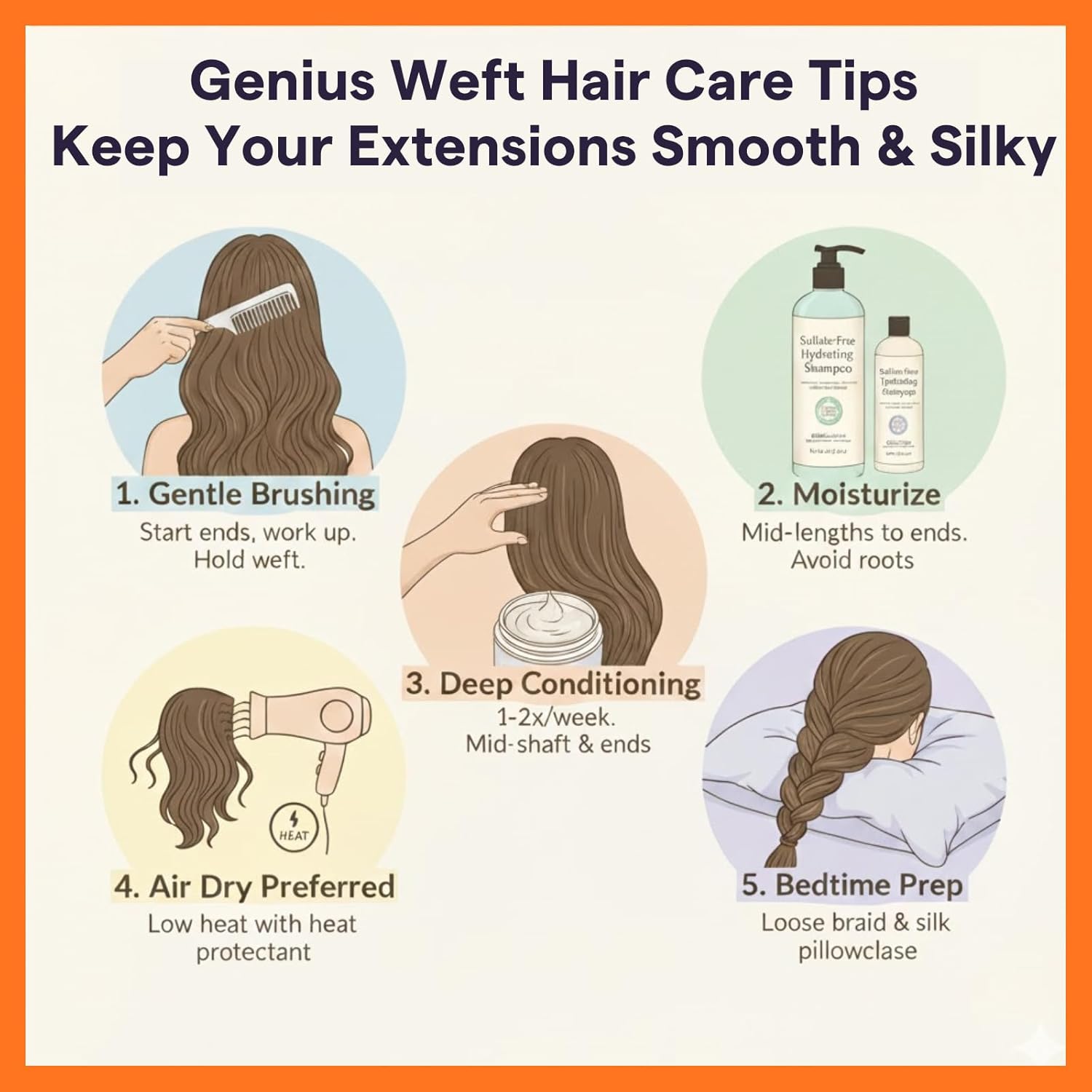 Full Shine Genius Weft Hair Extensions Human Hair Hand Tied Weft Human Hair Extensions 12-30 Inch 100G Extensions Remy Hair Blonde Soft Silky Hair Sew In Extensions For Women