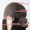 4x4 Lace Closure Wig Brazilian Lace Front Human Hair Wigs Pre Plucked Closure Wigs 