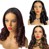 High Quality Ombre Lace Front Human Hair Wigs Highlight Color Brazilian Remy Spring Bouncy Curly 13x4 13x6 HD Lace Frontal Wigs