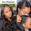 13x4 Transparency Lace Frontal Wigs Body Wave Lace Front Wig With 150% Density