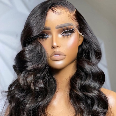 HD Transparent 13x4/13x6 Lace Front Human Hair Wigs Pre Plucked Brazilian Body Wave 360 Lace Frontal Wigs Remy Lace Closure Wig