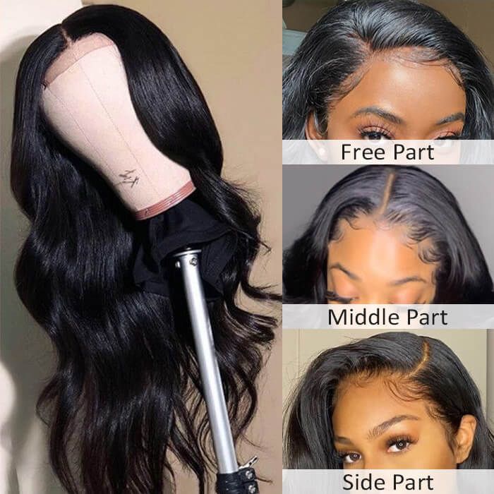 Hd Transparent Silk Base Human Hair Closure Wigs